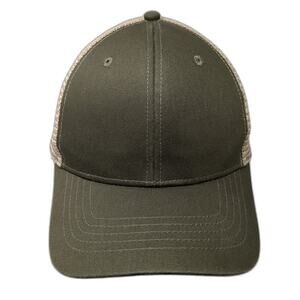 George Snapback Mesh Back Trucker Hat Green One Size Blank Outdoor